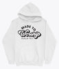 Bible quote white hoodie
