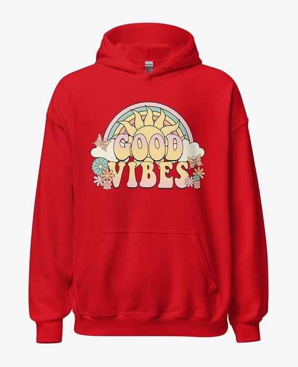 Colorful good vibes hoodie