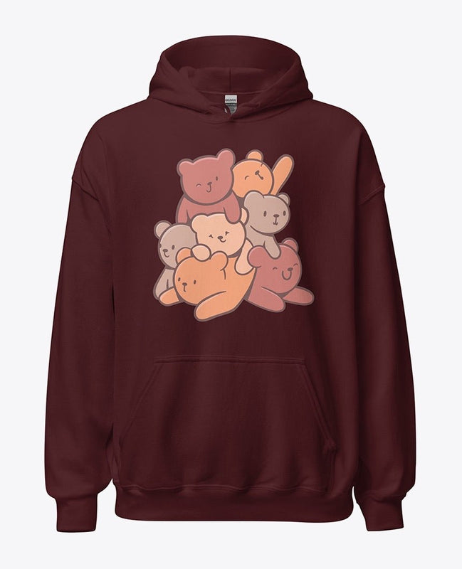 Cute bear pullover hoodie