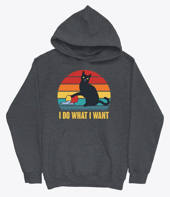 I do what I want cat hoodie