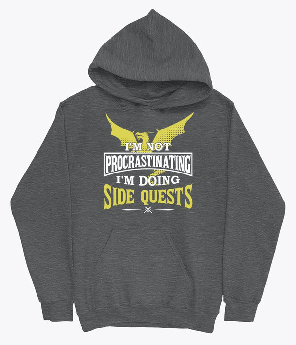 procrastinating grey hoodie