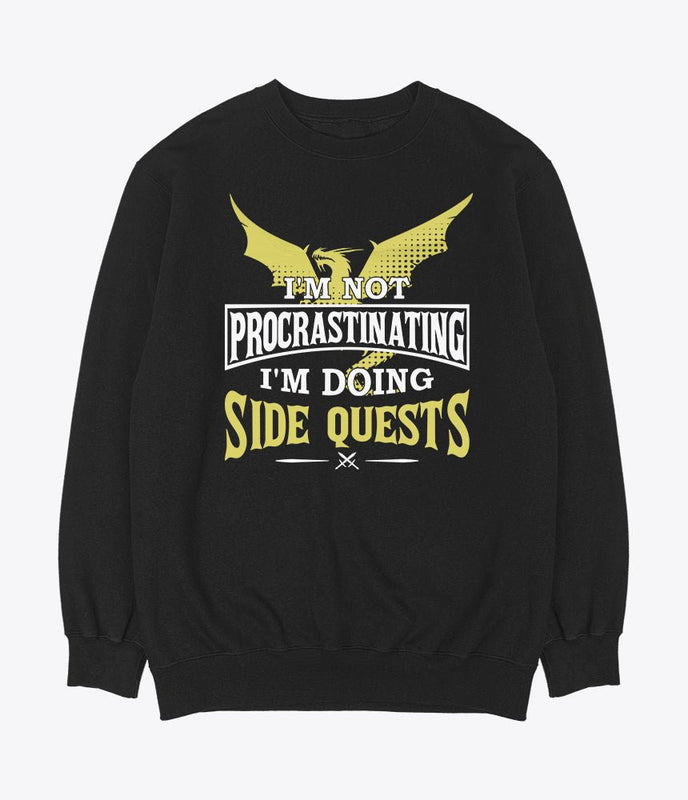 I'm not procrastinating i'm doing side quest sweater