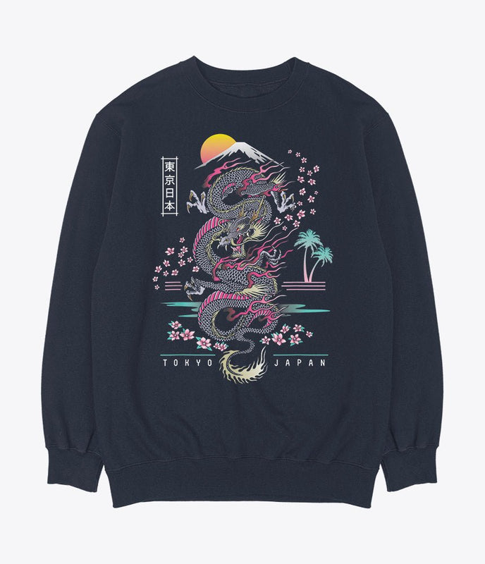 Japanese dragons sweater