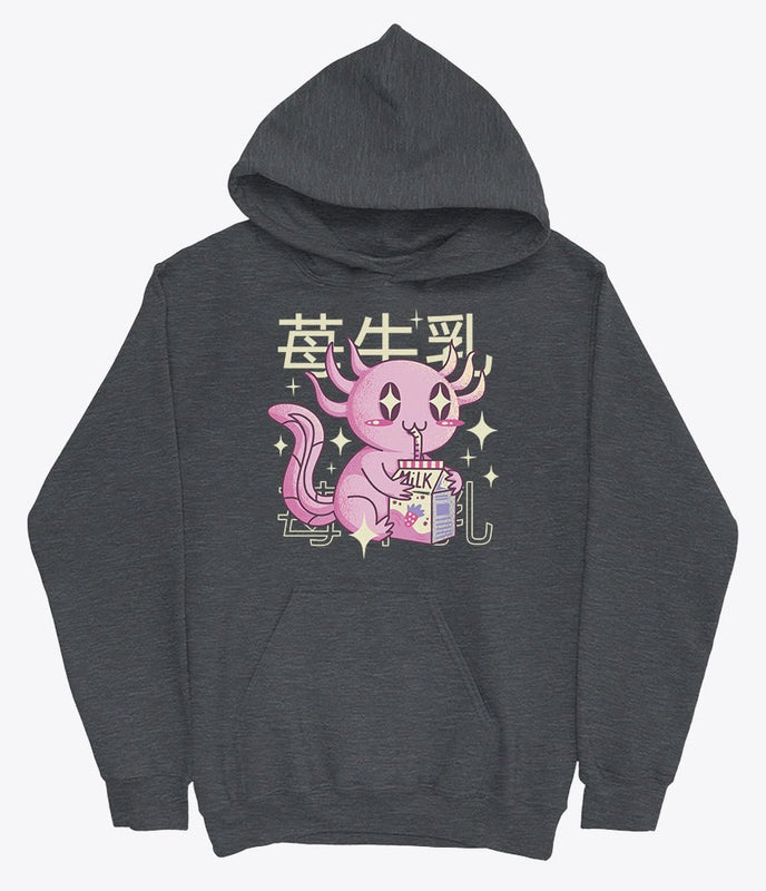Kawaii axolotl hoodie