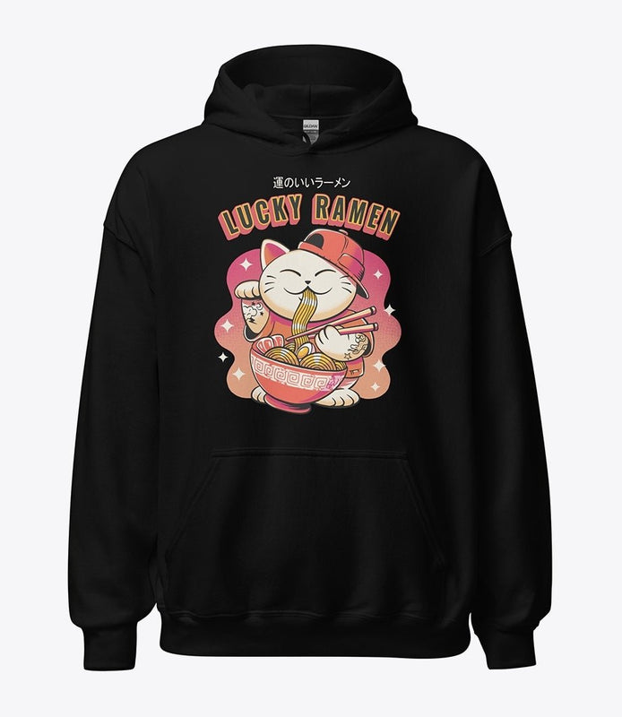Lucky cat ramen hoodie