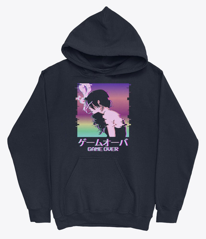 Anime vaporwave hoodie