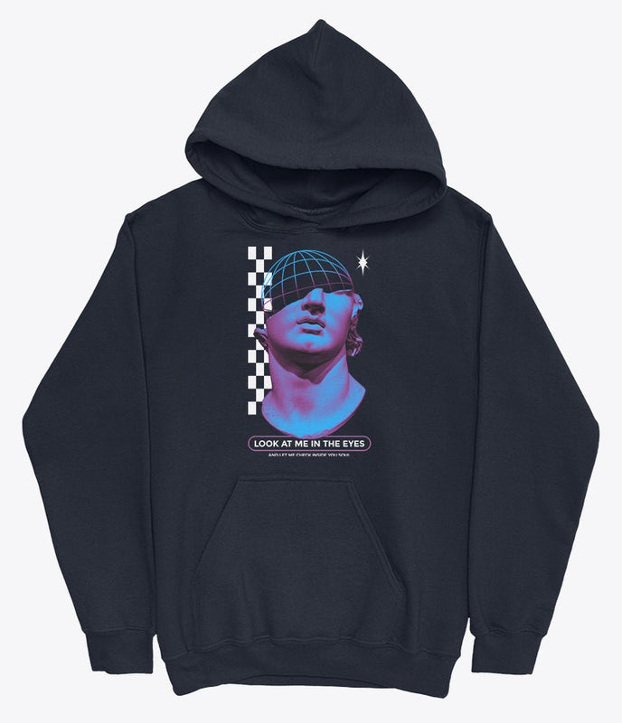 Checkered vaporwave hoodie