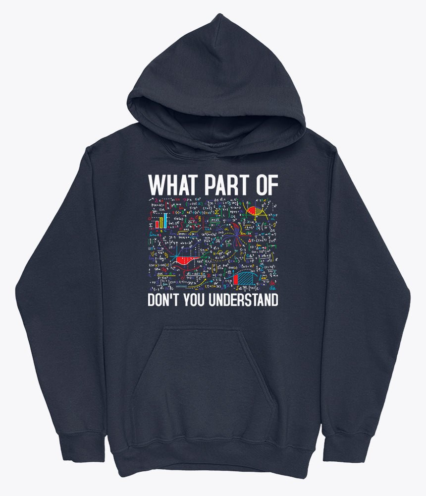 What part don't you understand math hoodie