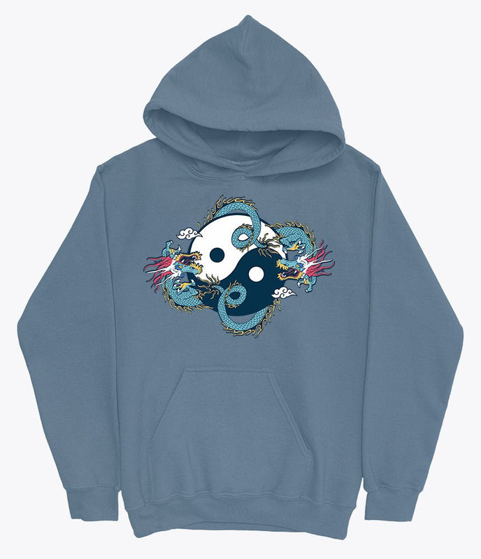 Yin yang dragon hoodie