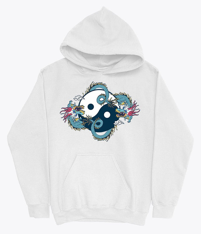 Yin yang dragon hoodie
