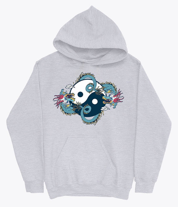 Dragon yin yang dragon hoodie